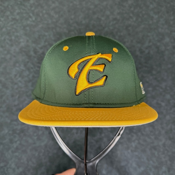 The Game Pro Eastern Fitted Hat GP400- Size 7 - Green and Yellow - Picture 1 of 9